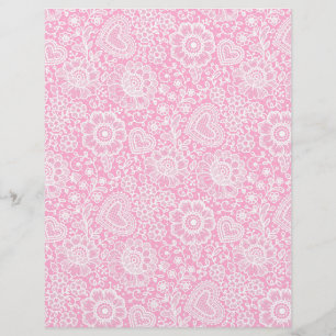 Dentelle blanche sur papier papier de scrapbook Pi