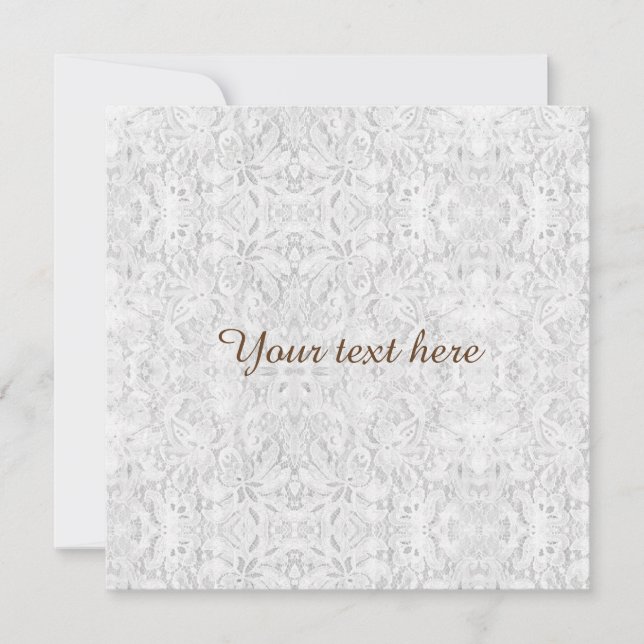 Dentelle blanche tombante (Devant)