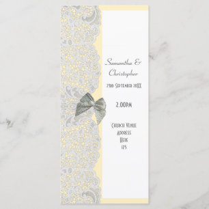 Dentelle blanche tout programme de mariage