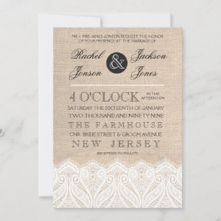 Dentelle blanche vintage et Faire-part de mariage