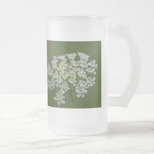 Dentelle de la reine Anne en verre givré Mug de bi (Droit)