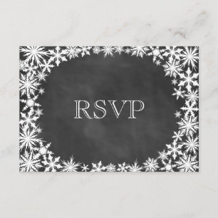 Dentelle d'hiver du tableau de bord RSVP