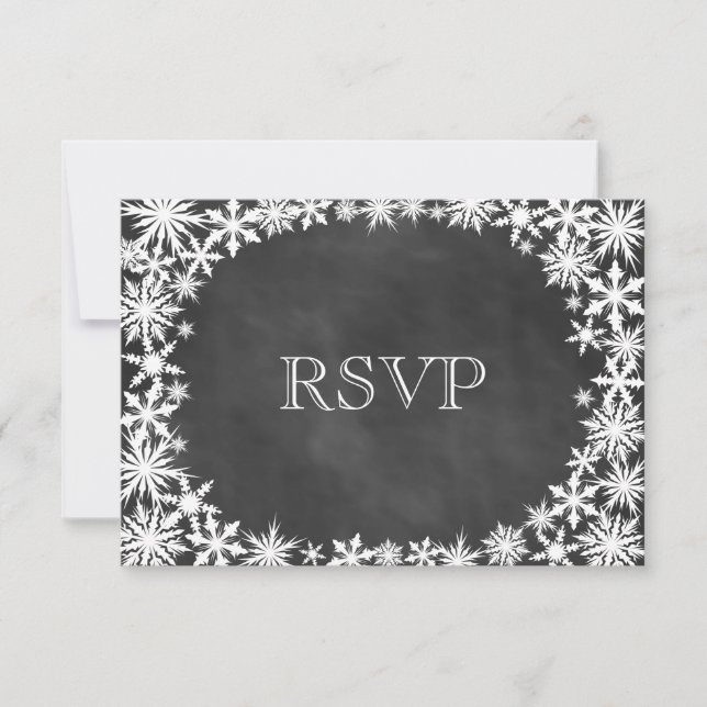Dentelle d'hiver du tableau de bord RSVP (Devant)