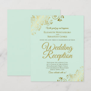 Dentelle d'or sur la Monnaie Accueil Invitation BU