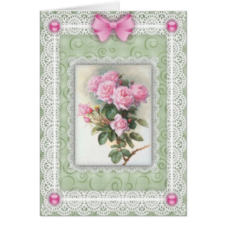 Dentelle du n des roses roses