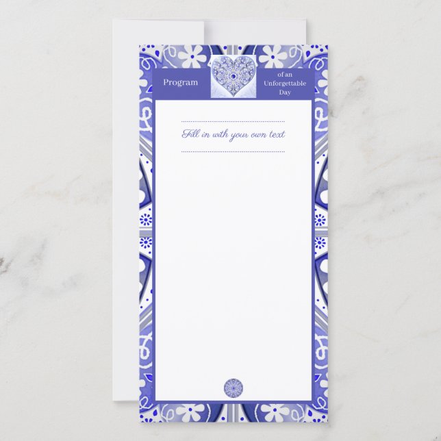 Dentelle en céramique Bleu de Grèce (Devant)