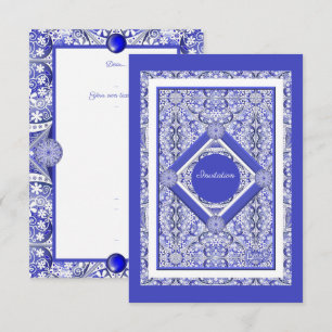 Dentelle en céramique Bleu de Grèce