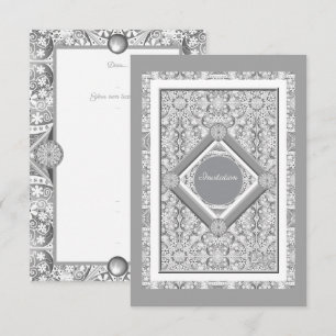 Dentelle en céramique Gris