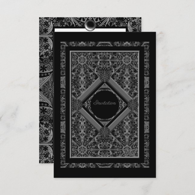 Dentelle en céramique Noir (Devant / Derrière)