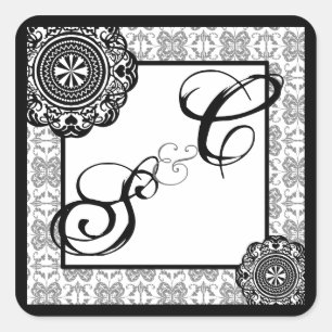 Dentelle noire arabesque, autocollant souvenir mon