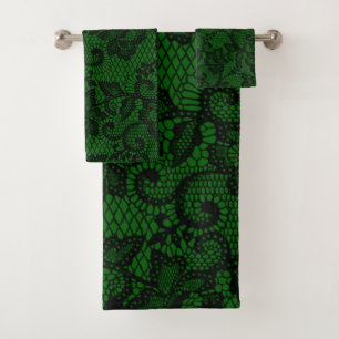 Dentelle noire et verte des Faux
