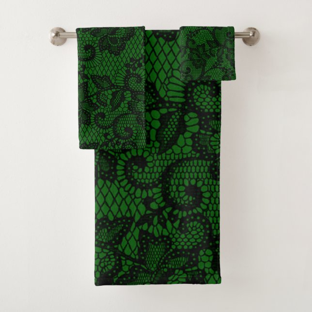 Dentelle noire et verte des Faux (En situation)