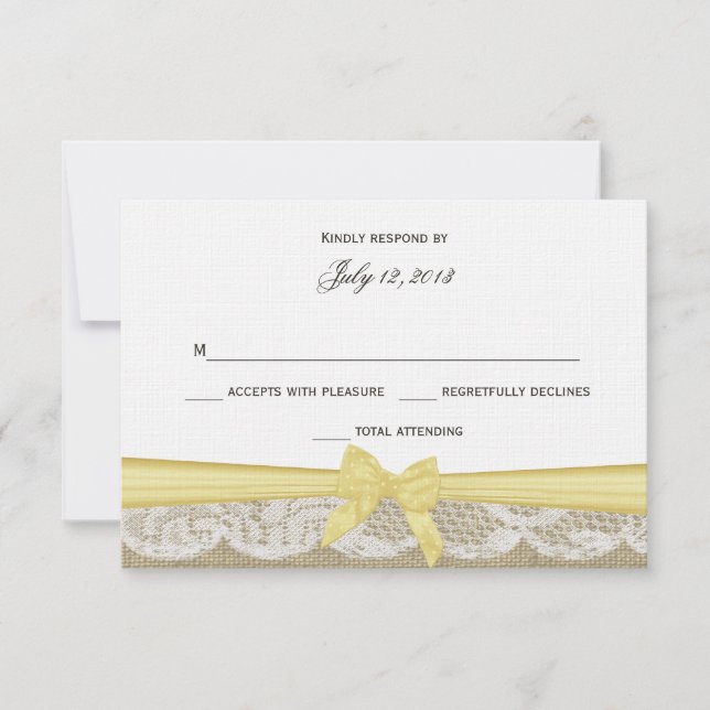 Dentelle romantique et réponse à la corne jaune (Devant)