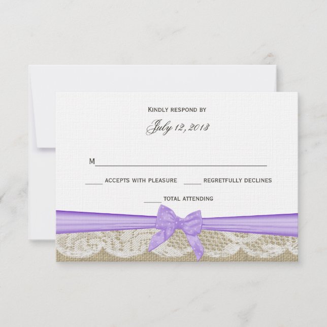 Dentelle romantique et réponse à la cou violette (Devant)