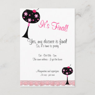 Dentelle rose et grande invitation au Divorce Part