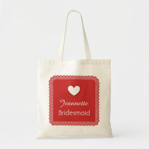 Dentelle rouge avec sac de Mariage de la bonne d'e