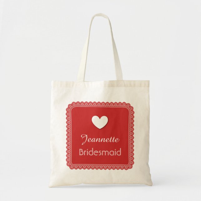 Dentelle rouge avec sac de Mariage de la bonne d'e (Devant)