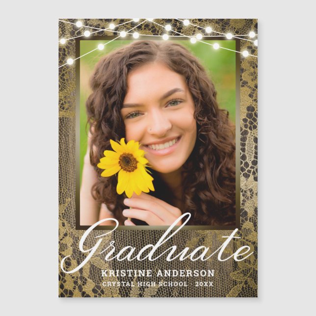 Dentelle rustique Lumières de dentelle de bois (Devant)