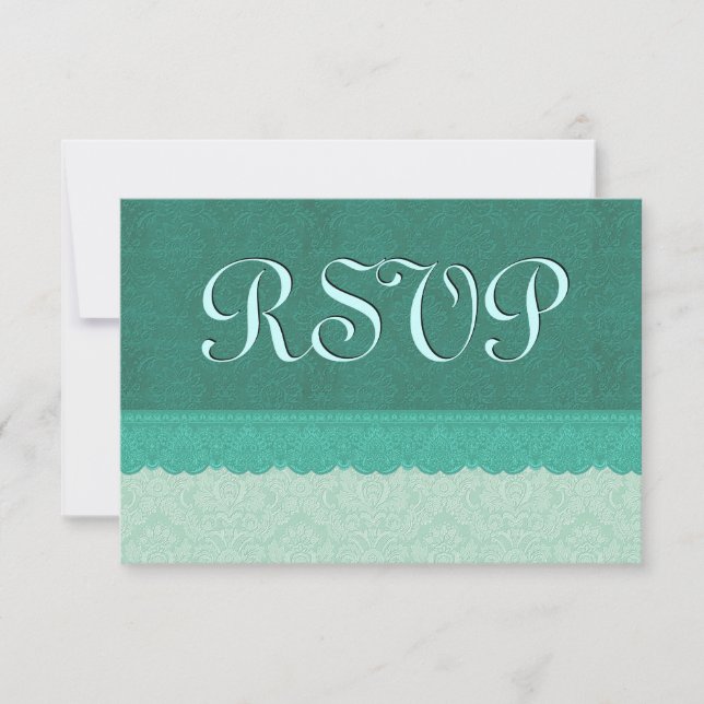 Dentelle verte Damas RSVP Mariage Ver9 (Devant)