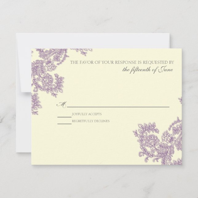 Dentelle vintage | Eggplant | RSVP (Devant)