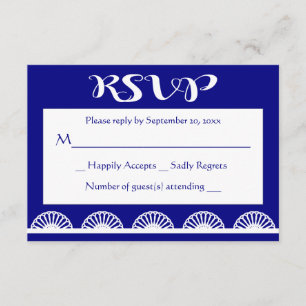 Dentelle Vintage RSVP Bleue Royal Navy - Mariage