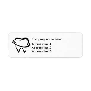 Dentist Bureau Adresse Modèle Sticker Étiquettes