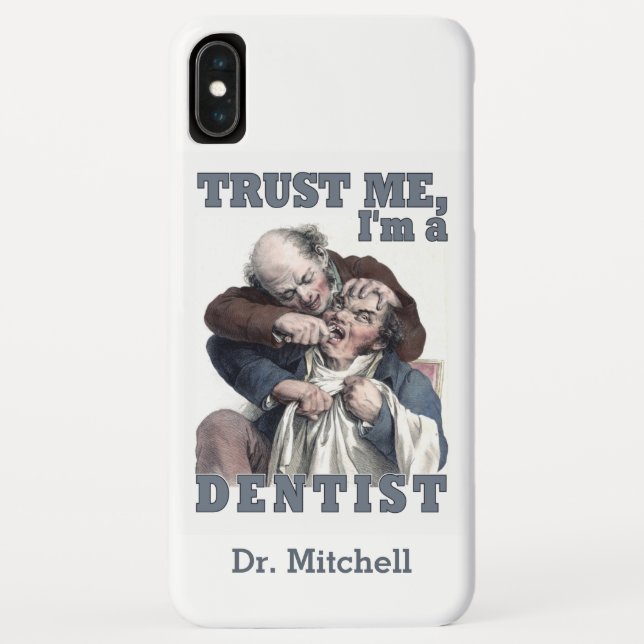 DENTIST humour nom personnalisé coques (Dos)