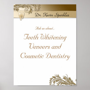 Dentist Poster Tooth Logo Or Parties scintillant F