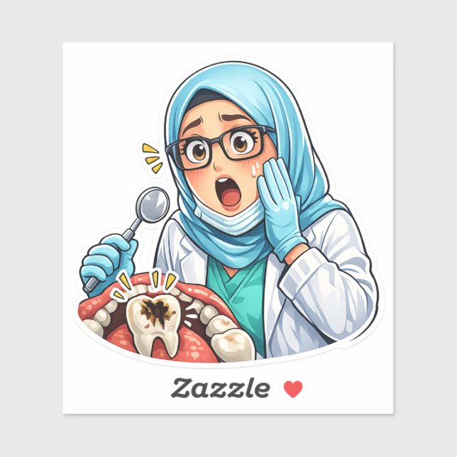 Dentist Smile Sticker (Feuille)