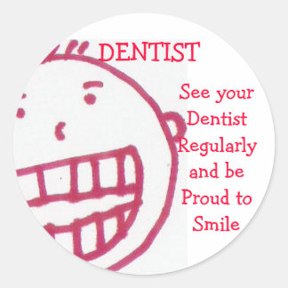 Dentiste, autocollant