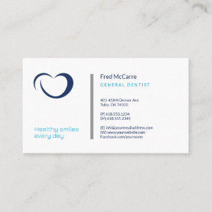 Dentiste   Carte de visite professionnel