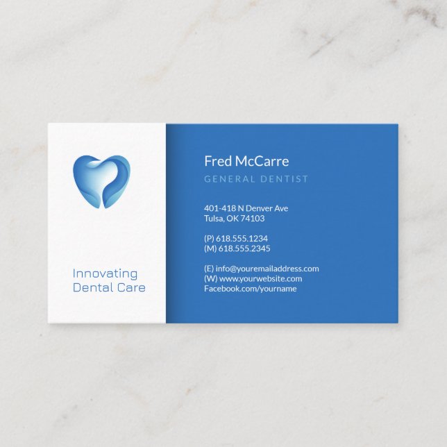 Dentiste | Carte de visite professionnel (Devant)