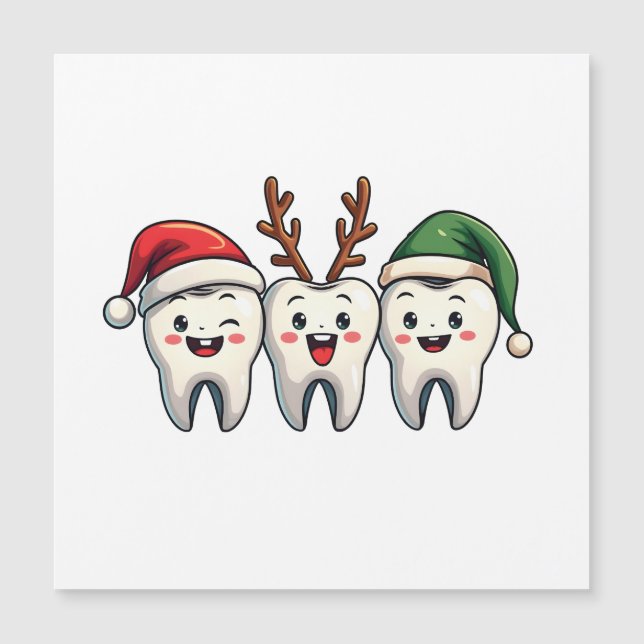 Dentiste Dentaire Noël Père Noël Fil Xmas Arbre (Devant)