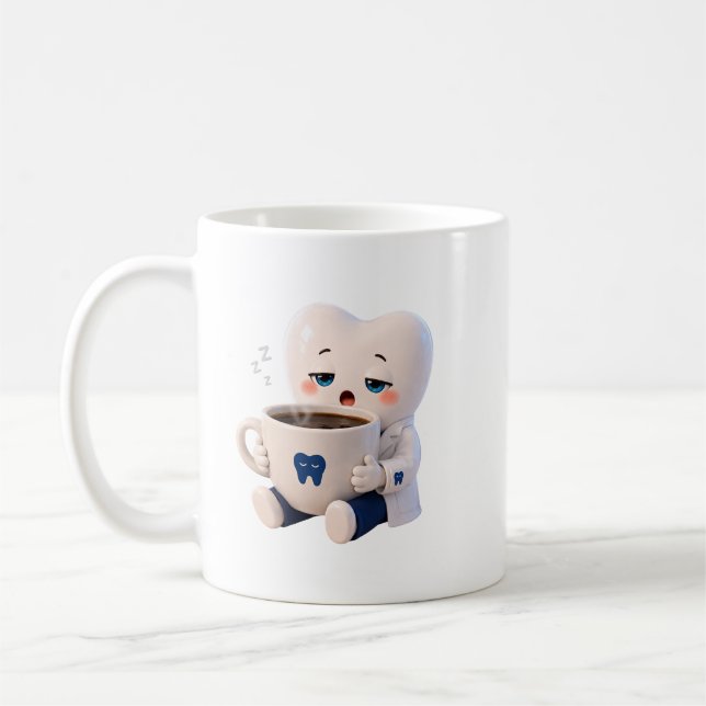 Dentiste drôle Tasse de café Dent de sommeil Cadea (Gauche)