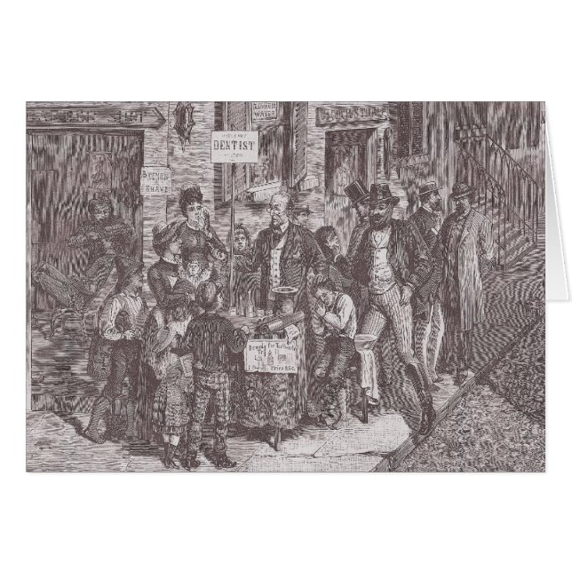 Dentiste du 19ème siècle de rue à New York - (Devant horizontal)