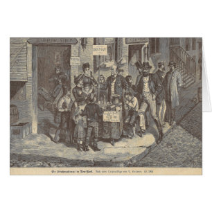 Dentiste du 19ème siècle de rue à New York -