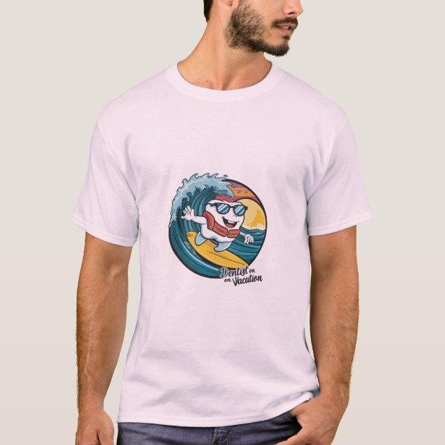 Dentiste en T-shirt de vacances (Devant)