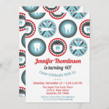 Dentiste Invitation d'anniversaire Soins dentaires