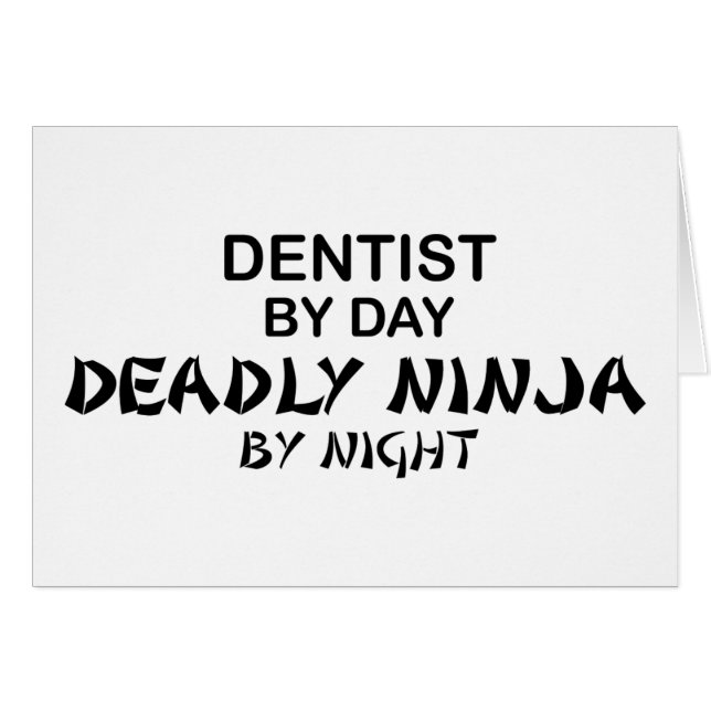 Dentiste Ninja mortel par nuit (Devant horizontal)
