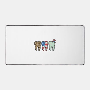 Dentiste Patriotique Dent Vintage Léopard Chemise