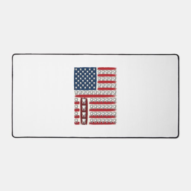Dentiste Patriotique Drapeau Dentaire (Recto)