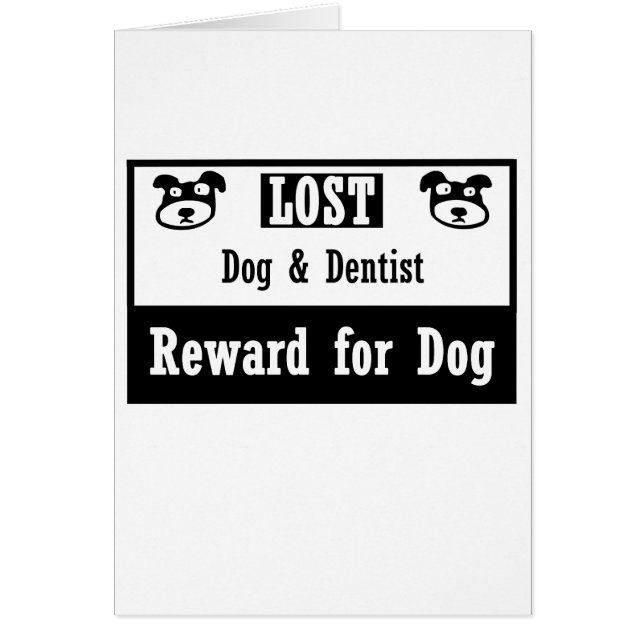 Dentiste perdu de chien (Devant)