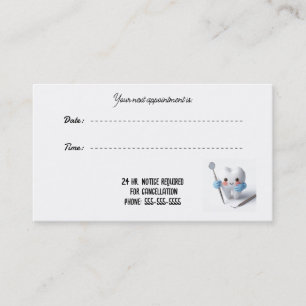 Dentistry Rendez-vous Whimsy Office Card