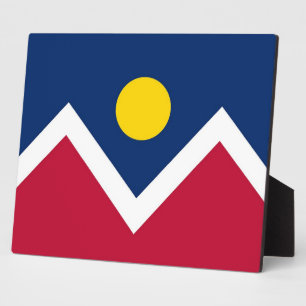 Denver City Flag, plaque colorado