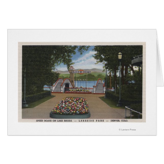 Denver, Colorado - Bateaux de vitesse sur le lac R (Devant horizontal)