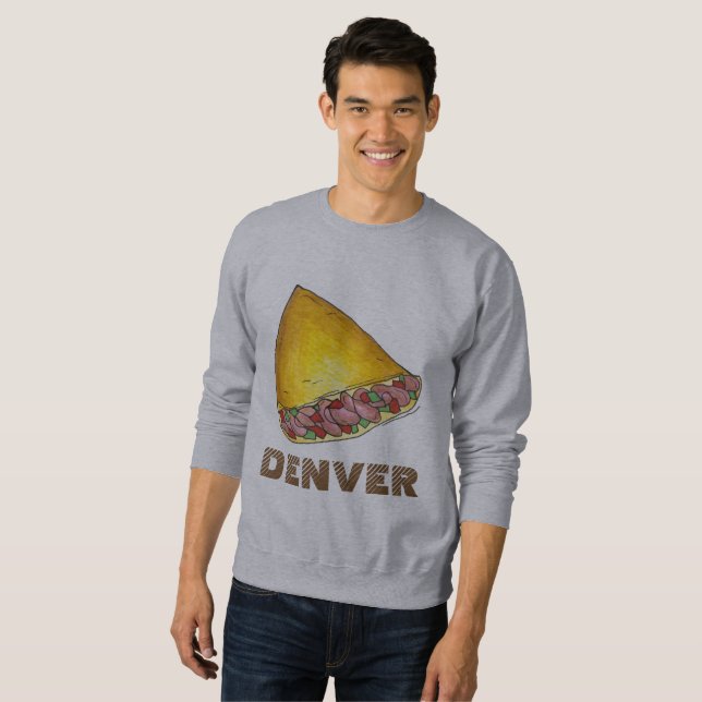Denver Colorado Oeuf Omelet Sweatshirt (Devant entier)