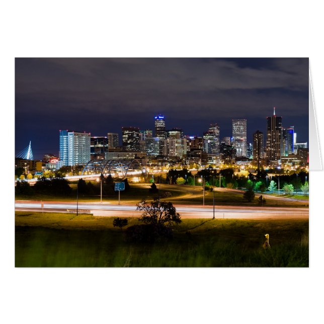 Denver par carte de nuit (Devant horizontal)