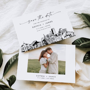 Denver Skyline Wedding Enregistrer la carte Date