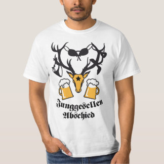 Départ de célibataire bois de cerf JGA Beer TShirt