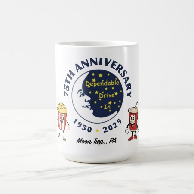 Dependable Drive In 75th Anniversary Mug (Centre)